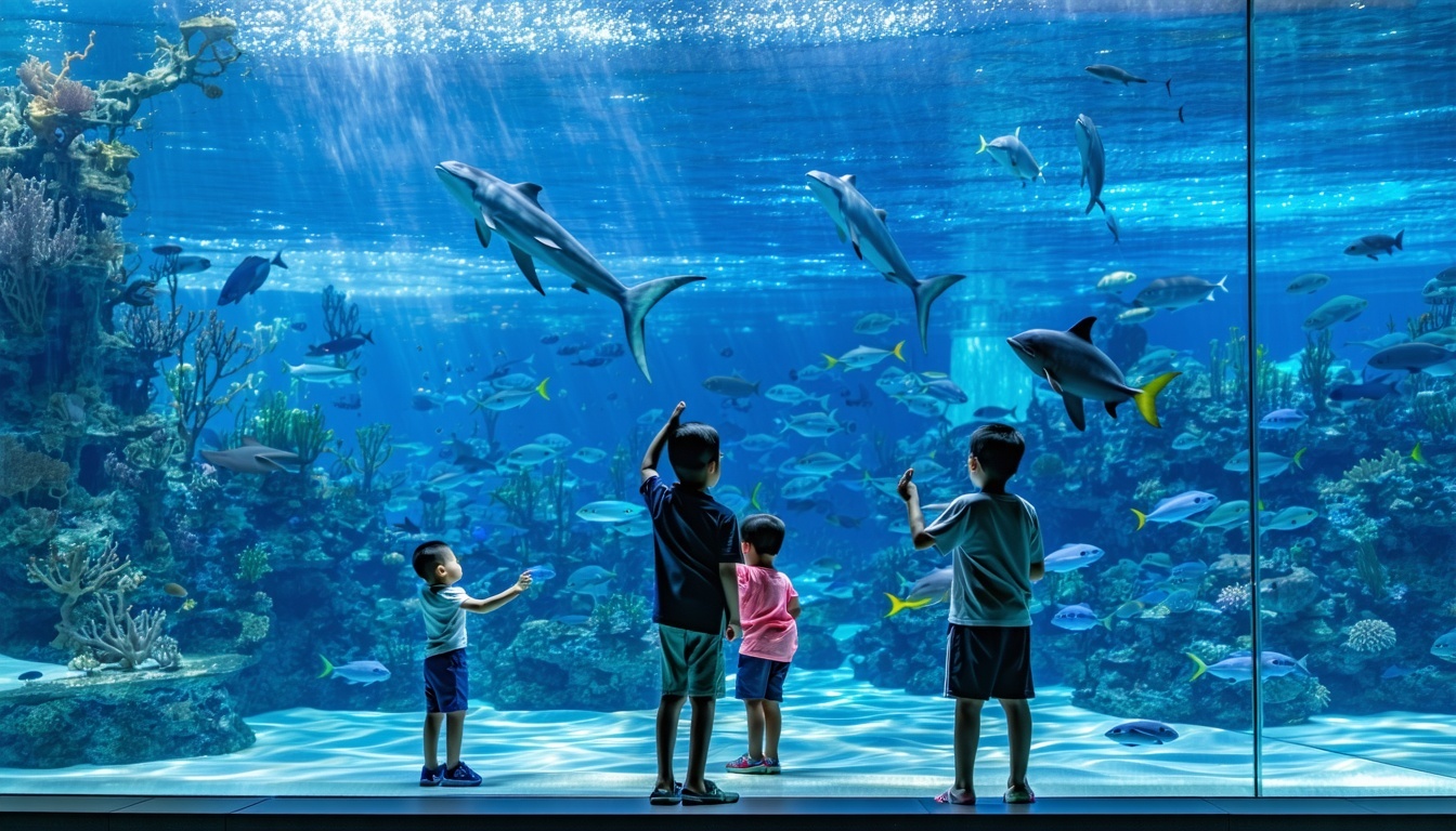 Interactive marine animal experience at Aquaventure World Dubai